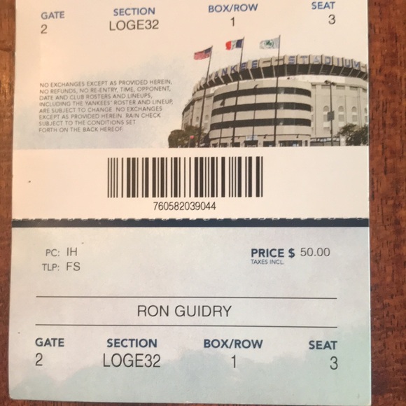 NY Yankees Ticket Stub- Unused- Last Season at old Stadium - July 4, 2008 Game - Picture 4 of 9